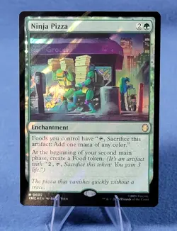 Ninja Pizza Commander: Teenage Mutant Ninja Turtles MTG (Surge Foil) Near Mint - Image 2