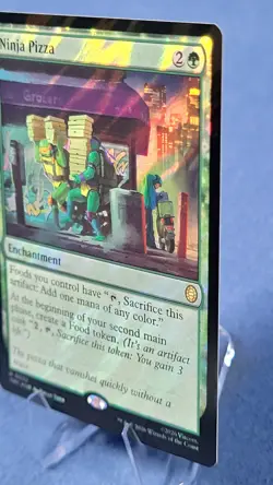 Ninja Pizza Commander: Teenage Mutant Ninja Turtles MTG (Surge Foil) Near Mint - Image 5