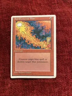 Magic the Gathering Red Elemental Blast 4th Edition - Image 1