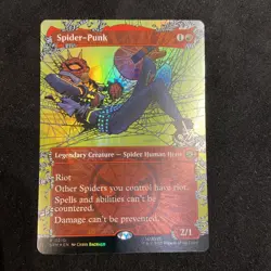 Spider-Punk (0210) (Borderless) Foil Marvel's Spider-Man MTG SPM - Image 2