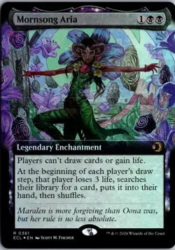 Mornsong Aria (Extended Art) R Lorwyn Eclipsed 361 NM Foil Magic - Image 1
