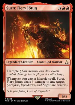 MTG - Surtr, Fiery Jotun - Assassin's Creed - X1 - (NM) - #Q3124 - Image 1
