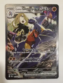 Cynthia's Garchomp ex 232/182 SIR Destined Rivals Pokemon English NM - Image 2