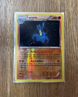 Lucario #80/113 Pokemon Legendary Treasures Reverse Holo LP - Image 1