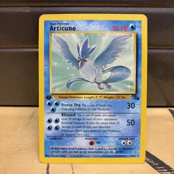 Pokemon Card - Articuno - WOTC - 1st Edition - 17/62 - Fossil - LP - NON-HOLO - Image 1