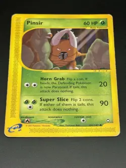 Pokemon TCG - Pinsir - Common AQ Aquapolis 101/147 - Image 3