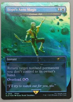 MTG x FINAL FANTASY SECRET LAIR - HOPE'S AERO MAGIC #1869 RAINBOW FOIL - Image 1