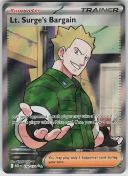Pokemon Lt. Surge's Bargain Ultra Rare ME01: Mega Evolution 170/132 NM - Image 1