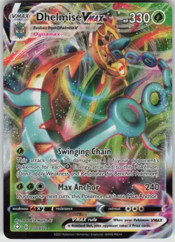 Pokemon Dhelmise VMAX Ultra Rare Shining Fates 010/072 NM - Image 1
