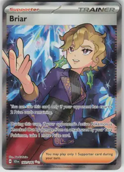 Pokemon Briar Ultra Rare SV07: Stellar Crown 163/142 NM - Image 1