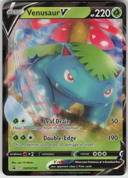 Pokemon Venusaur V Promo SWSH: Sword & Shield Promo Cards SWSH100 NM - Image 1