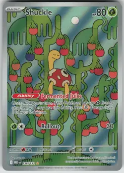 Pokemon Shuckle Illustration Rare ME01: Mega Evolution 136/132 NM - Image 1