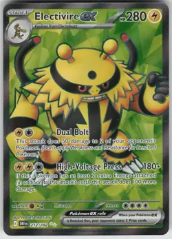 Pokemon Electivire ex Ultra Rare SV10: Destined Rivals 212/182 NM - Image 1