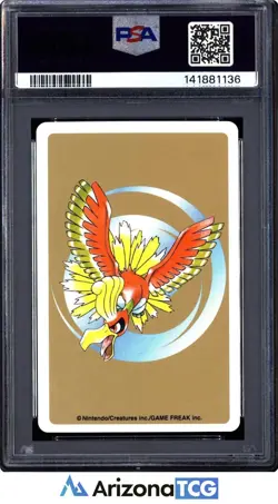 Pokemon 2000 Ho-Oh 250 Ace Of Spades Gold Playing Card Japanese GEM MINT PSA 10 - Image 2