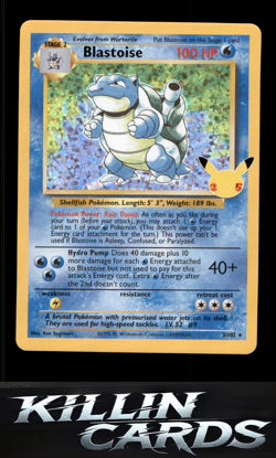 Blastoise 2/102 Pokemon Classic Collection Celebrations: Classic Collection Card - Image 1