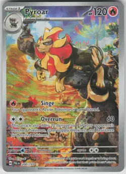 Pokemon Pyroar Illustration Rare SV02: Paldea Evolved 200/193 NM - Image 1