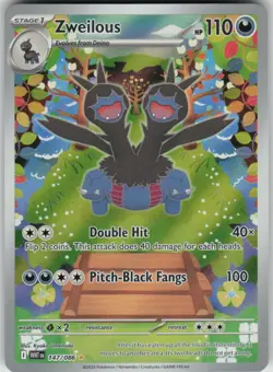 Pokemon Zweilous Illustration Rare SV: White Flare 147/086 NM - Image 1