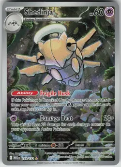 Pokemon Shedinja Illustration Rare ME01: Mega Evolution 144/132 NM - Image 1