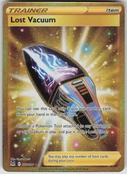 Pokemon Lost Vacuum (Secret) Secret Rare SWSH11: Lost Origin 217/196 NM - Image 1