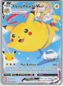 Pokemon Flying Pikachu VMAX 2022 Ondrej Skubal World Championship Deck 007/025 N - Image 1