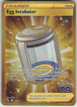 Pokemon Egg Incubator (Secret) Secret Rare Pokemon GO 087/078 NM - Image 1