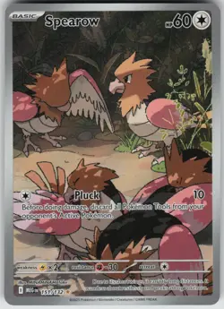 Pokemon Spearow Illustration Rare ME01: Mega Evolution 151/132 NM - Image 1