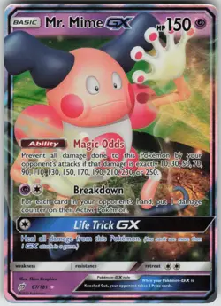 Pokemon Mr. Mime GX Ultra Rare SM - Team Up 67/181 NM - Image 1