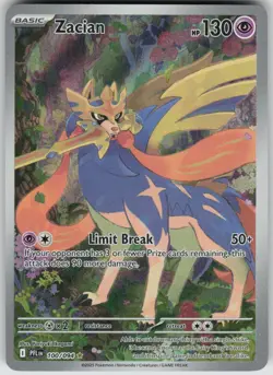 Pokemon Zacian Illustration Rare ME02: Phantasmal Flames 100/094 NM - Image 1