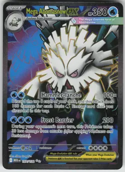 Pokemon Mega Abomasnow ex Ultra Rare ME01: Mega Evolution 157/132 NM - Image 1