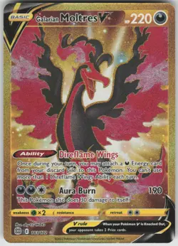 Pokemon Galarian Moltres V (Secret) Secret Rare SWSH09: Brilliant Stars 183/172 - Image 1