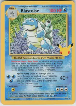 Pokemon Blastoise Classic Collection Celebrations: Classic Collection 2/102 NM - Image 1