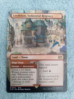 Lindblum, Industrial Regency - #312 Regular (Borderless) Final Fantasy Mtg MINT! - Image 1