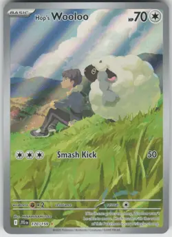 Pokemon Hop's Wooloo Illustration Rare SV09: Journey Together 170/159 NM - Image 1