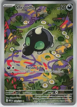 Pokemon Shroodle Illustration Rare ME01: Mega Evolution 149/132 NM - Image 1