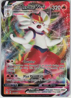 Pokemon Cinderace VMAX Ultra Rare Shining Fates 019/072 NM - Image 1