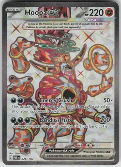 Pokemon Hoopa ex Ultra Rare SV04: Paradox Rift 226/182 NM - Image 1