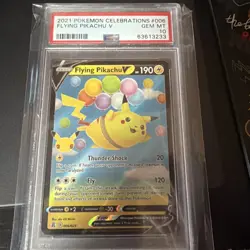 2021 POKEMON CELEBRATIONS #006 FLYING PIKACHU V PSA 10 - Image 1