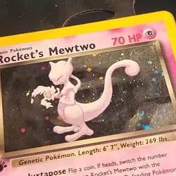 Pokemon 1st Editon Rockets Mewtwo Holo Gym Challenge 14/132 🌀🎆 - Image 5