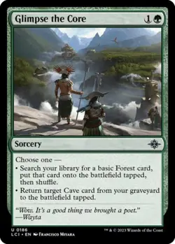 Glimpse the Core -Foil Near Mint MTG The Lost Caverns of Ixalan - Image 1