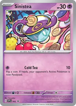 Sinistea - SVP062 - SVP Black Star Promos NM, English Pokemon SVP Black Star Pro - Image 1