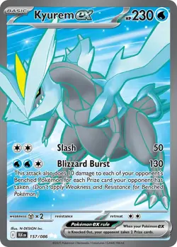 Kyurem EX Black Bolt 157/086 Ultra Rare Pokemon TCG English - Image 1