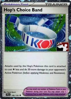 Play! Pokemon Prize Pack 7 Journey Together Cosmo Holo 148/159 Hop's Choice Band - Image 1