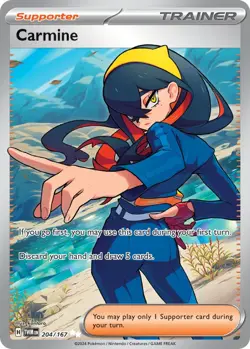 Carmine - 204/167 - Ultra Rare - Twilight Masquerade - Pokemon Card - NM/M - Image 1