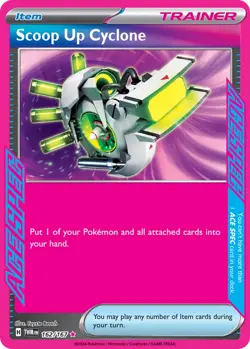 Pokemon Twilight Masquerade - Scoop Up Cyclone - 162/167 - Ace Spec Holo - M/NM - Image 1