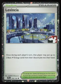Play! Pokemon Prize Pack 7 Journey Together Cosmo Holo 150/159 Levincia - Image 1