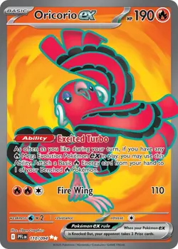 Pokemon TCG - Oricorio ex 110/094 Phantasmal Flames Ultra Rare NM - Image 1
