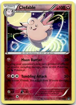 Pokemon Clefable BREAKpoint BKP #82/122 Rare Reverse Holo LP BUY 2, 1 FREE! - Image 1