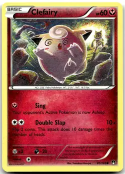 Pokemon Clefairy BREAKpoint BKP #81/122 Common LP BUY 2, 1 FREE! - Image 1