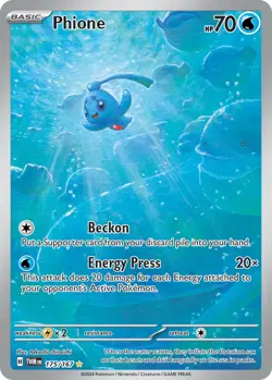 Phione - 175/167 - Illustration Rare - Twilight Masquerade - Pokemon - NM/M - Image 1