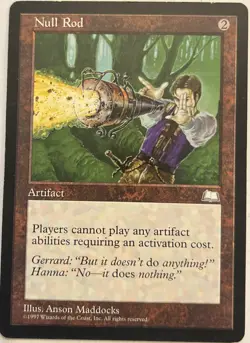 [1x] Null Rod Near Mint, English Weatherlight MTG Magic - Image 1